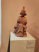 Colmar - Unterlinden Museum - King wearing a Jewish Hat Seated on a Throne - Towards 1400, Upper Rhine - Vosges Sandstone.jpg