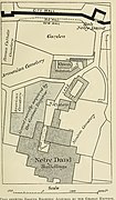 Conrad Schick's diagram of the land acquired in 1898 during the visit of Kaiser Wilhelm for the construction of the Abbey of the Dormition.jpg