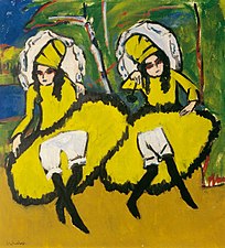 Ernst Ludwig Kirchner: Zwei Tänzerinnen, 1910/11