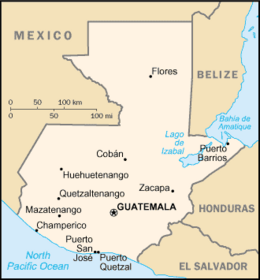 Guatemala - Mappa