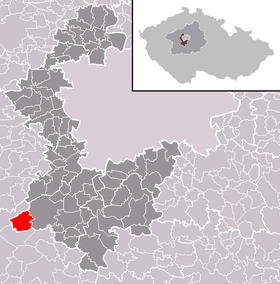 Localisation de Kytín