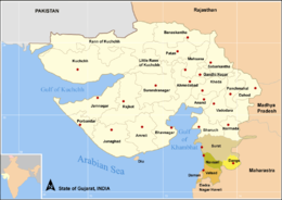 Distretto di Navsari – Mappa