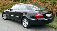 Mercedes CLK von schräg hinten