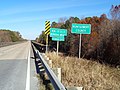 Jeff Davis/Montgomery County border and bridge over Altamaha River US221NB