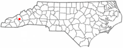 Location in North Carolina