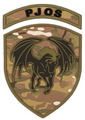 Oznaka rozpoznawcza PJOS na mundur polowy. (od 2023).