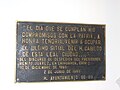 Plaque depicting a message by Juarez concerning his departure from 'this loyal city'.