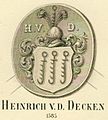 Heinrich von der Decken 1585