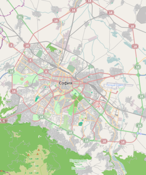 Mapa konturowa Sofii