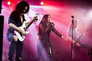 Xandria performing in 2022