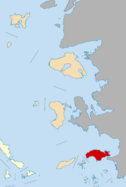 Samo (isola) - Localizzazione