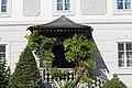 Balustrade und Holzveranda