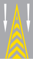 Chevron markings (one-way road)