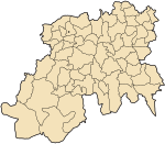 Carte de la wilaya de Médéa