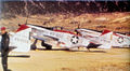 North American F-51D-25-NT Mustangs of the 67th Fighter-Bomber Squadron. Serials 44-84916 and 44-75000 identifiable