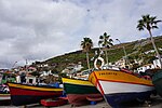 Thumbnail for File:Fischerbote im Hafen von Câmara de Lobos 1.jpg