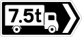 Sign F 501R Heavy Vehicle Direction