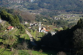 Igreja de Eiras vista de Pinheiro