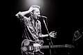 Joe Strummer, backing with the Pogues in Japan in 1992