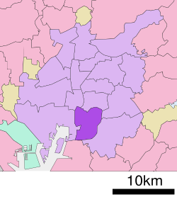 Minami'nin Nagoya'daki konumu