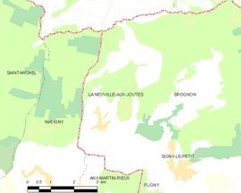 Mapa obce La Neuville-aux-Joûtes