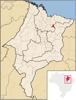 Localização de Nina Rodrigues no Maranhão