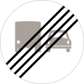 End of no overtaking for lorries[N 1]