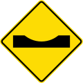 (W14-3) Road dip (1987–2016)