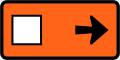 (TW-22) Detour - follow square symbol (to the right)
