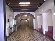 The lobby of the Westward Ho Hotel. The hotel was built in 1928 and is located at 618 N. Central Ave. Among the notable people who have passed through this lobby are John F. Kennedy, Marilyn Monroe, Paul Newman, Elizabeth Taylor, Nicky Hilton, Roy Rogers, Jackie Gleason, Mryna Loy, Amelia Earhart, Esther Williams, Danny Thomas, Gary Cooper, Lucille Ball, Clark Gable, Henry Fonda, Bob Hope, Liberace, Lee Marvin, Tyrone Power, Eleanor Roosevelt, Shirley Temple, Al Capone, Spencer Tracy, John Wayne, and Robert Wagner married Natalie Wood on the hotel Patio.