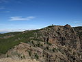 La cumbre central de Gran Canaria, con el Morro de la Agujerada y el Pico de las Nieves a la derecha.