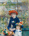 Twee zusjes (Op het terras) (1881) Pierre-Auguste Renoir