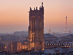 De Tour Saint-Jacques in de Franse hoofdstad Parijs