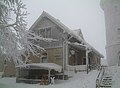 Turmbaude auf dem Hochwald im Winter