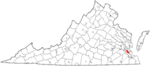 State map highlighting Newport News