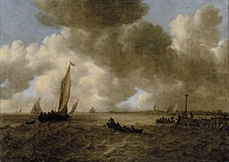 A Stormy Seascape (1655), oil on canvas, 110 × 159 cm., Sinebrychoff Art Museum