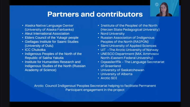 Partners in the Arctic languages mapping and revitalization initiative