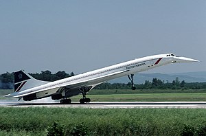 Eine Concorde der British Airways