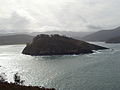 Vista da Illa de San Vicente desde Ladrido.