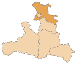 Distriktets läge i förbundslandet Salzburg