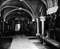 Hallway in the 3rd floor of the palas in Castle Neuschwanstein, photography 1900