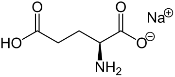 Monosodium glutamate Structural Formula V1.svg