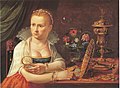 Q265398 zelfportret door Clara Peeters geboren in 1587 overleden in 1636