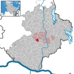 Elhelyezkedése Schleswig-Holstein térképén