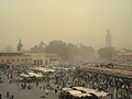 モロッコ・マラケシュの砂塵嵐