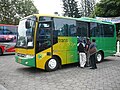 Trans Jogja Bus. Un autobus del sistema di trasporto rapido di Yogyakarta