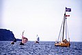 Recreación dun desembarco en L'Anse aux Meadows, 2000