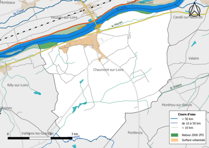 Une partie du territoire communal est incluse dans le site Natura 2000 le « Vallée de la Loire du Loir-et-Cher ».