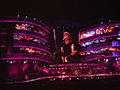 Mick Jagger on screen, concert in Twickenham, 2006