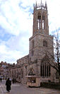 Turm von All Saints, Pavement, der einst ein Leuchtfeuer beherbergte
